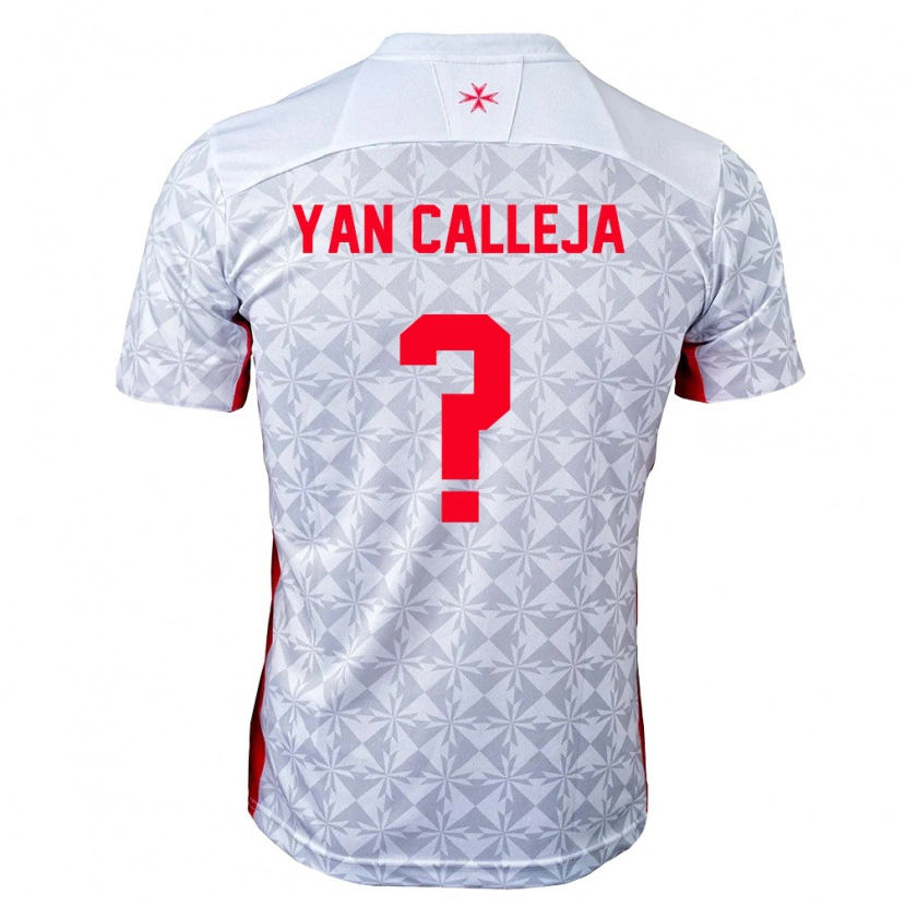 Danxen Dámské Malta Yan Calleja #0 Šedá Bílá Červená Daleko Hráčské Dresy 26-28 Dres