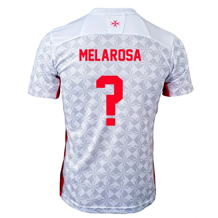 Danxen Dámské Malta Guiseppe Melarosa #0 Šedá Bílá Červená Daleko Hráčské Dresy 26-28 Dres
