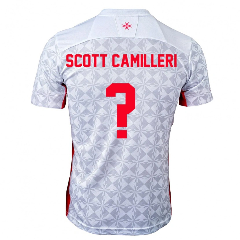 Danxen Dámské Malta Scott Camilleri #0 Šedá Bílá Červená Daleko Hráčské Dresy 26-28 Dres