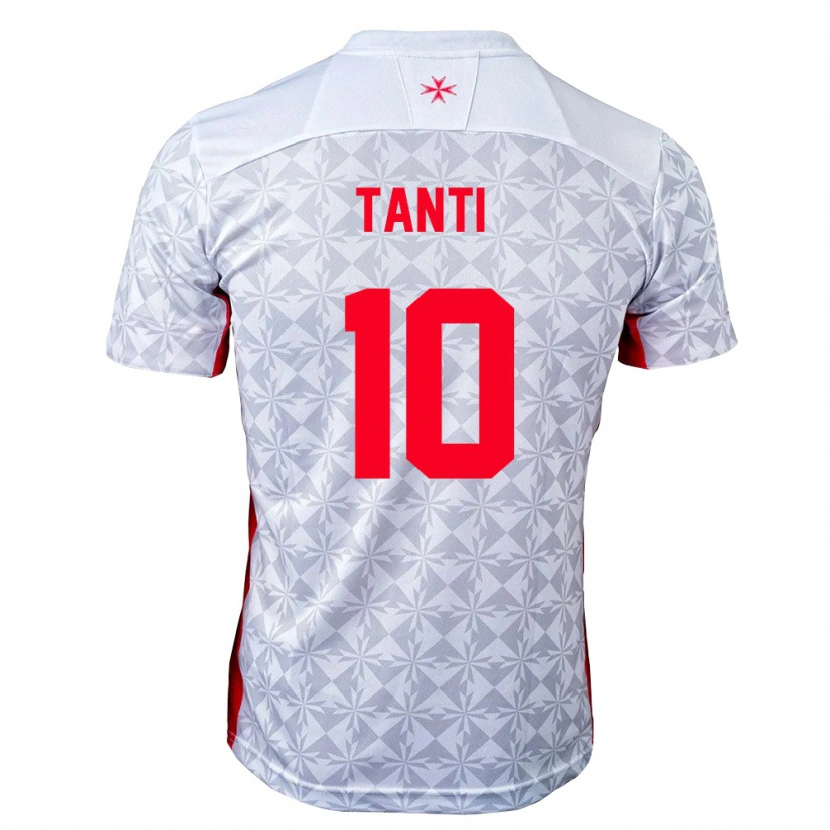 Danxen Dámské Malta Caden Tanti #10 Šedá Bílá Červená Daleko Hráčské Dresy 26-28 Dres