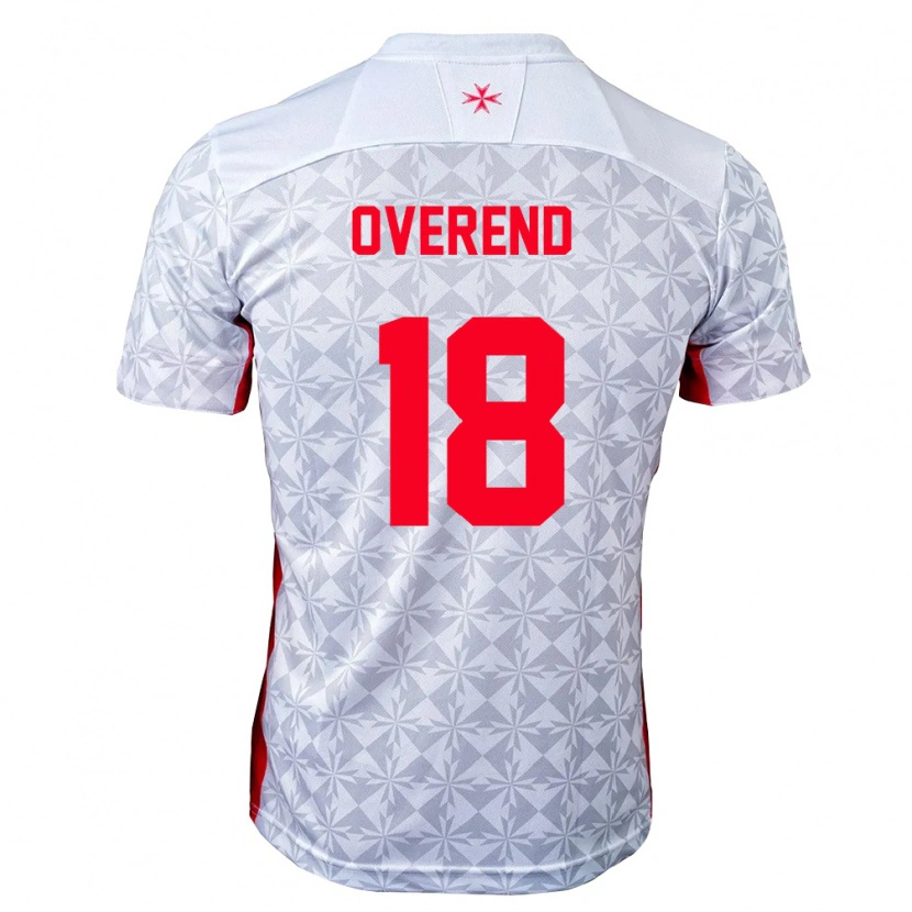 Danxen Dámské Malta Adam Magri Overend #18 Šedá Bílá Červená Daleko Hráčské Dresy 26-28 Dres