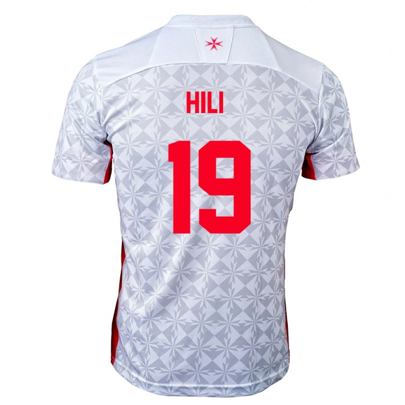 Danxen Dámské Malta Benjamin Hili #19 Šedá Bílá Červená Daleko Hráčské Dresy 26-28 Dres
