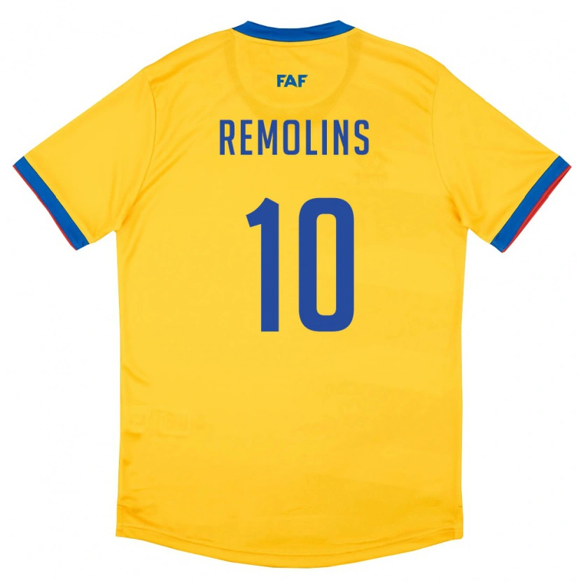 Danxen Dámské Andorra Ot Remolins #10 Žlutá Modrá Červená Daleko Hráčské Dresy 26-28 Dres