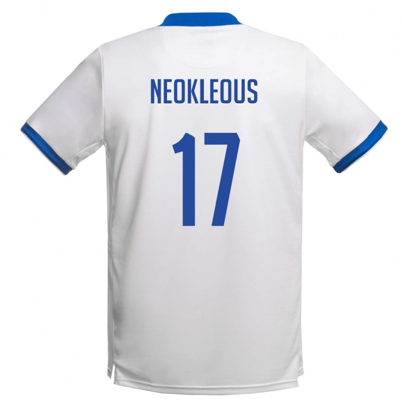 Danxen Dámské Kypr Viktoras Neokleous #17 Bílá Královská Modrá Daleko Hráčské Dresy 26-28 Dres
