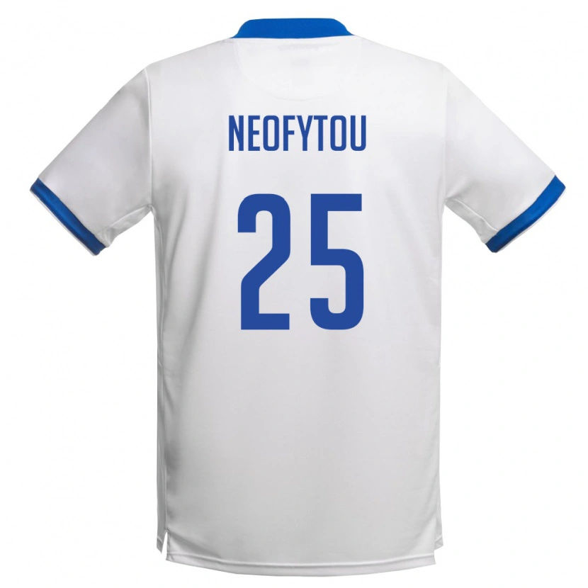 Danxen Dámské Kypr Angelos Neofytou #25 Bílá Královská Modrá Daleko Hráčské Dresy 26-28 Dres