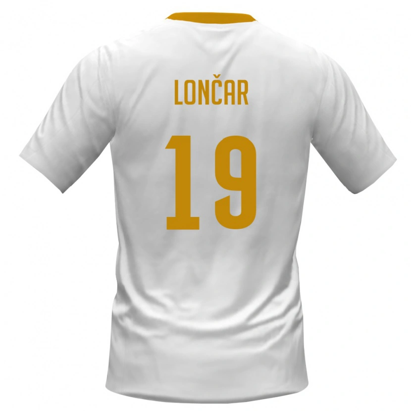 Danxen Dámské Černá Hora Stefan Loncar #19 Bílá Červená Žlutá Daleko Hráčské Dresy 26-28 Dres