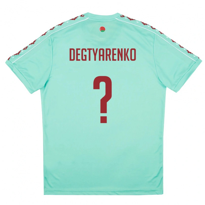 Danxen Dámské Bělorusko Dmitriy Degtyarenko #0 Světle Zelená Vínová Daleko Hráčské Dresy 26-28 Dres