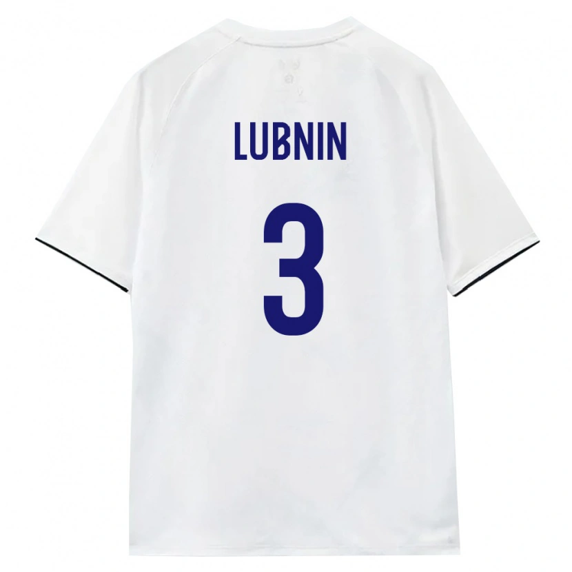 Danxen Dámské Rusko Aleksandr Lubnin #3 Bílá Hnědá Černá Daleko Hráčské Dresy 26-28 Dres