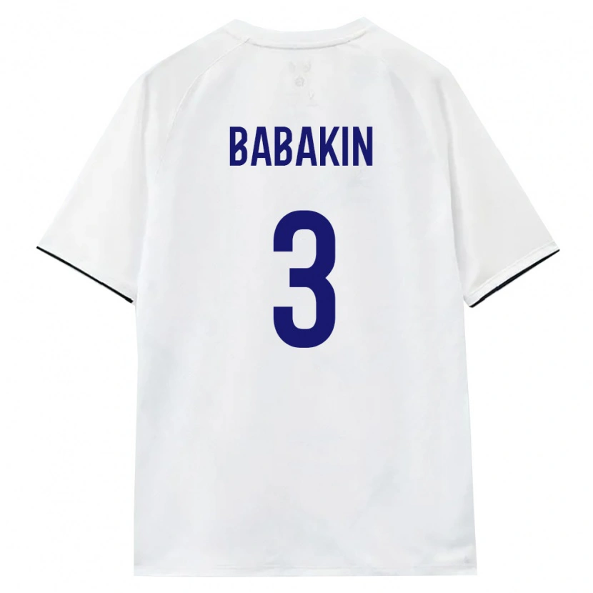 Danxen Dámské Rusko Nikita Babakin #3 Bílá Hnědá Černá Daleko Hráčské Dresy 26-28 Dres