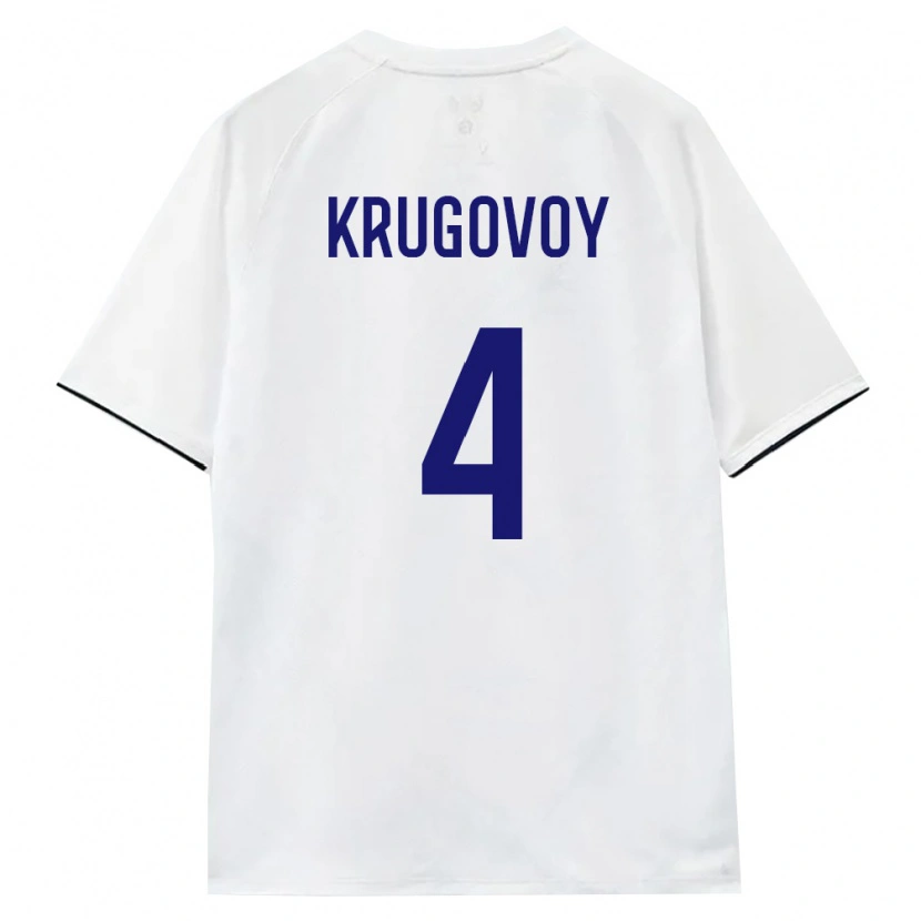 Danxen Dámské Rusko Danil Krugovoy #4 Bílá Hnědá Černá Daleko Hráčské Dresy 26-28 Dres