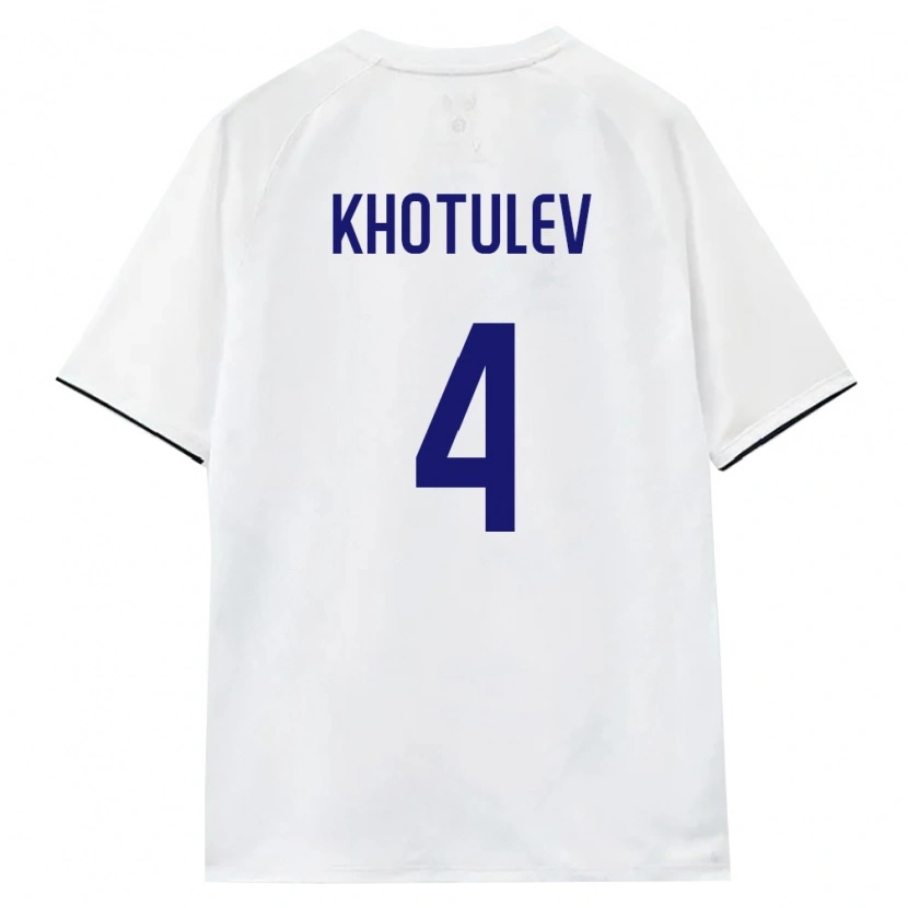 Danxen Dámské Rusko Timofey Khotulev #4 Bílá Hnědá Černá Daleko Hráčské Dresy 26-28 Dres