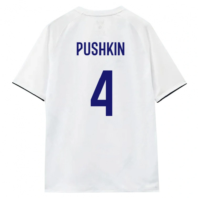 Danxen Dámské Rusko Zakhar Pushkin #4 Bílá Hnědá Černá Daleko Hráčské Dresy 26-28 Dres
