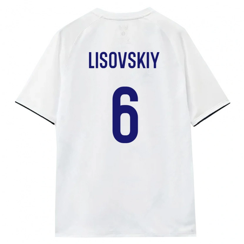 Danxen Dámské Rusko Ivan Lisovskiy #6 Bílá Hnědá Černá Daleko Hráčské Dresy 26-28 Dres