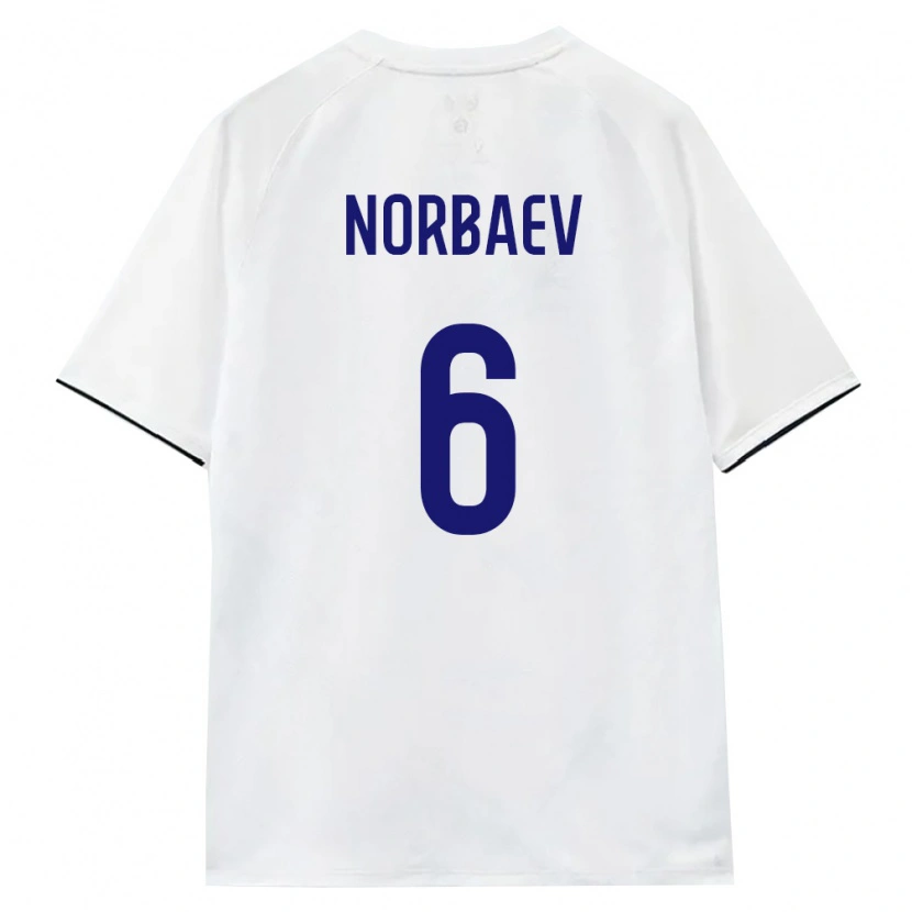 Danxen Dámské Rusko Timur Norbaev #6 Bílá Hnědá Černá Daleko Hráčské Dresy 26-28 Dres