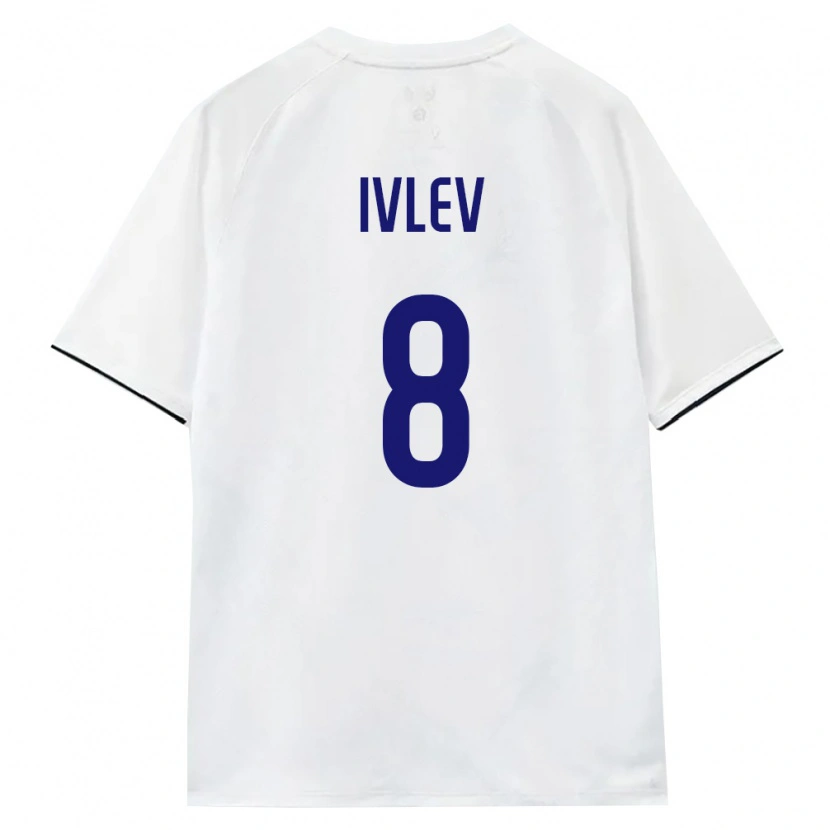 Danxen Dámské Rusko Andrey Ivlev #8 Bílá Hnědá Černá Daleko Hráčské Dresy 26-28 Dres