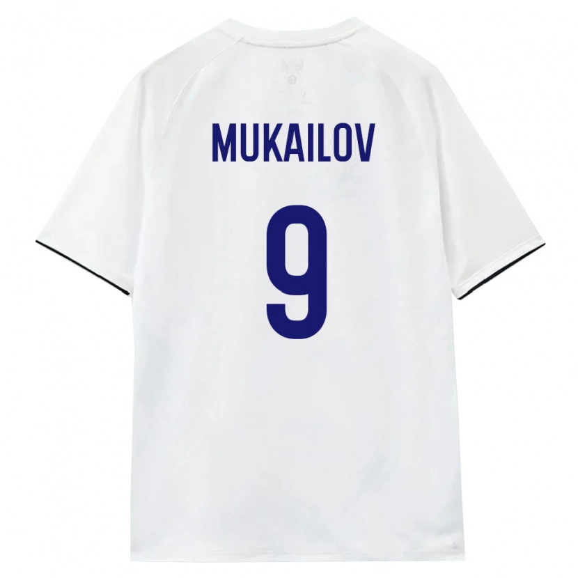 Danxen Dámské Rusko Kazbek Mukailov #9 Bílá Hnědá Černá Daleko Hráčské Dresy 26-28 Dres