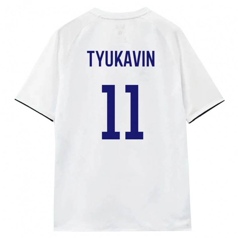 Danxen Dámské Rusko Konstantin Tyukavin #11 Bílá Hnědá Černá Daleko Hráčské Dresy 26-28 Dres