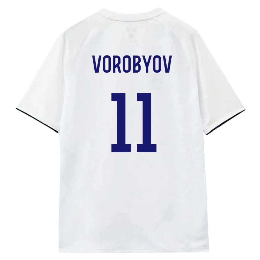 Danxen Dámské Rusko Dmitriy Vorobyov #11 Bílá Hnědá Černá Daleko Hráčské Dresy 26-28 Dres