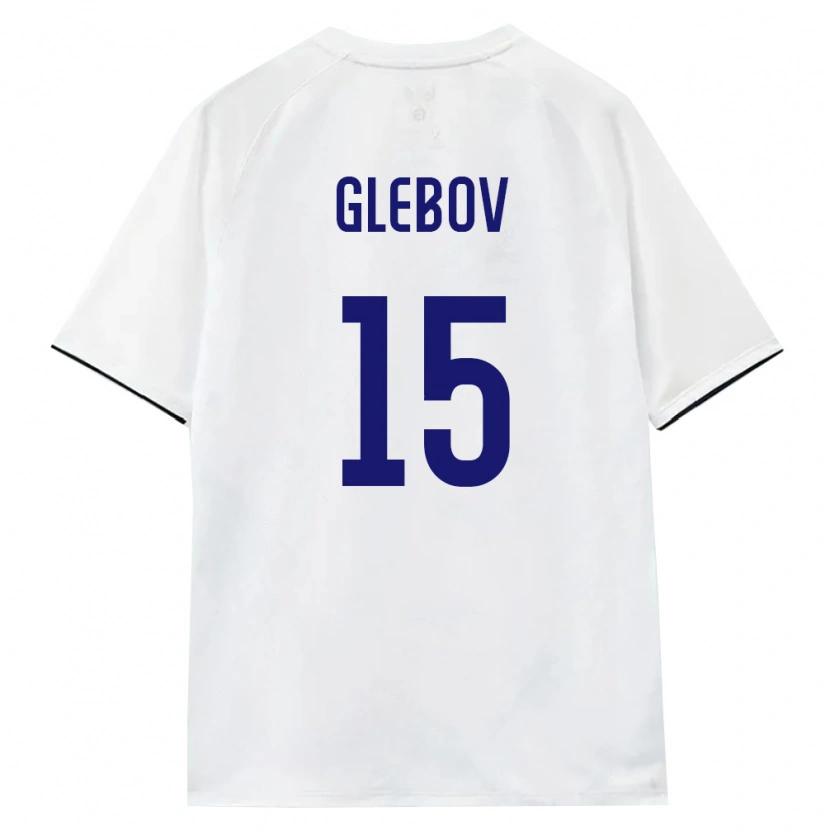 Danxen Dámské Rusko Kirill Glebov #15 Bílá Hnědá Černá Daleko Hráčské Dresy 26-28 Dres