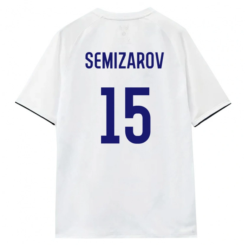 Danxen Dámské Rusko Oleg Semizarov #15 Bílá Hnědá Černá Daleko Hráčské Dresy 26-28 Dres