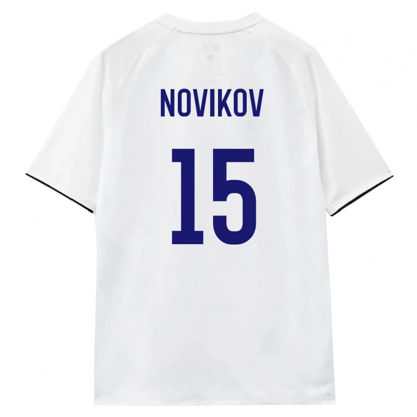 Danxen Dámské Rusko Pavel Novikov #15 Bílá Hnědá Černá Daleko Hráčské Dresy 26-28 Dres