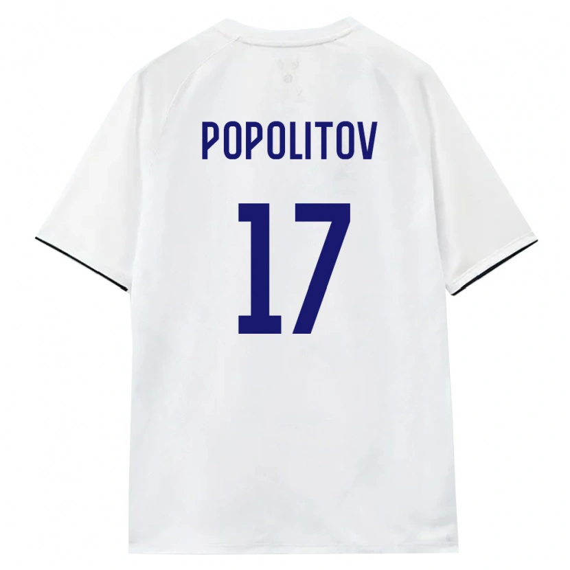 Danxen Dámské Rusko Gleb Popolitov #17 Bílá Hnědá Černá Daleko Hráčské Dresy 26-28 Dres