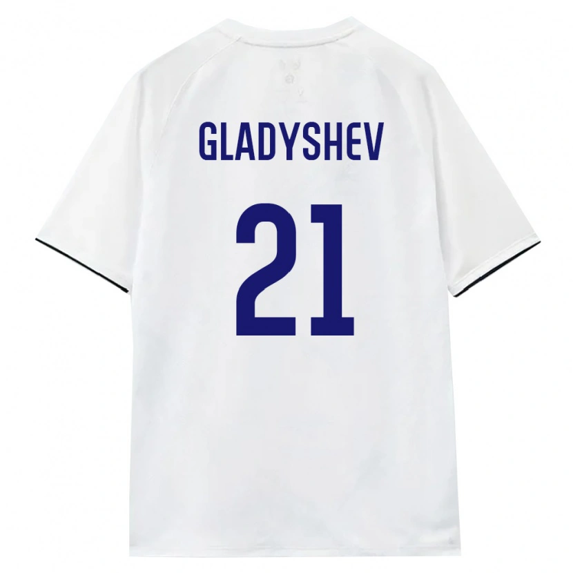 Danxen Dámské Rusko Yaroslav Gladyshev #21 Bílá Hnědá Černá Daleko Hráčské Dresy 26-28 Dres