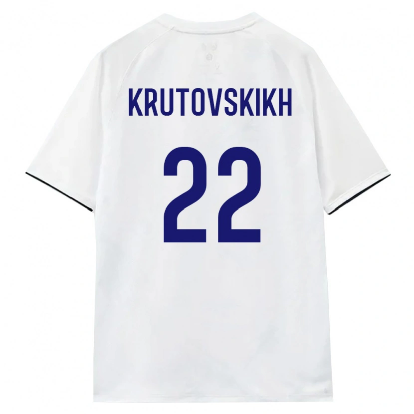 Danxen Dámské Rusko Artem Krutovskikh #22 Bílá Hnědá Černá Daleko Hráčské Dresy 26-28 Dres