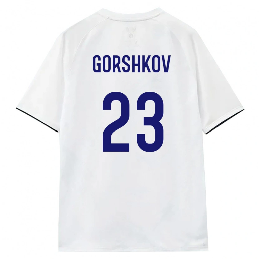 Danxen Dámské Rusko Yuriy Gorshkov #23 Bílá Hnědá Černá Daleko Hráčské Dresy 26-28 Dres