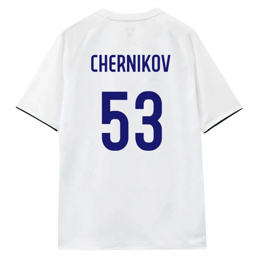 Danxen Dámské Rusko Aleksandr Chernikov #53 Bílá Hnědá Černá Daleko Hráčské Dresy 26-28 Dres