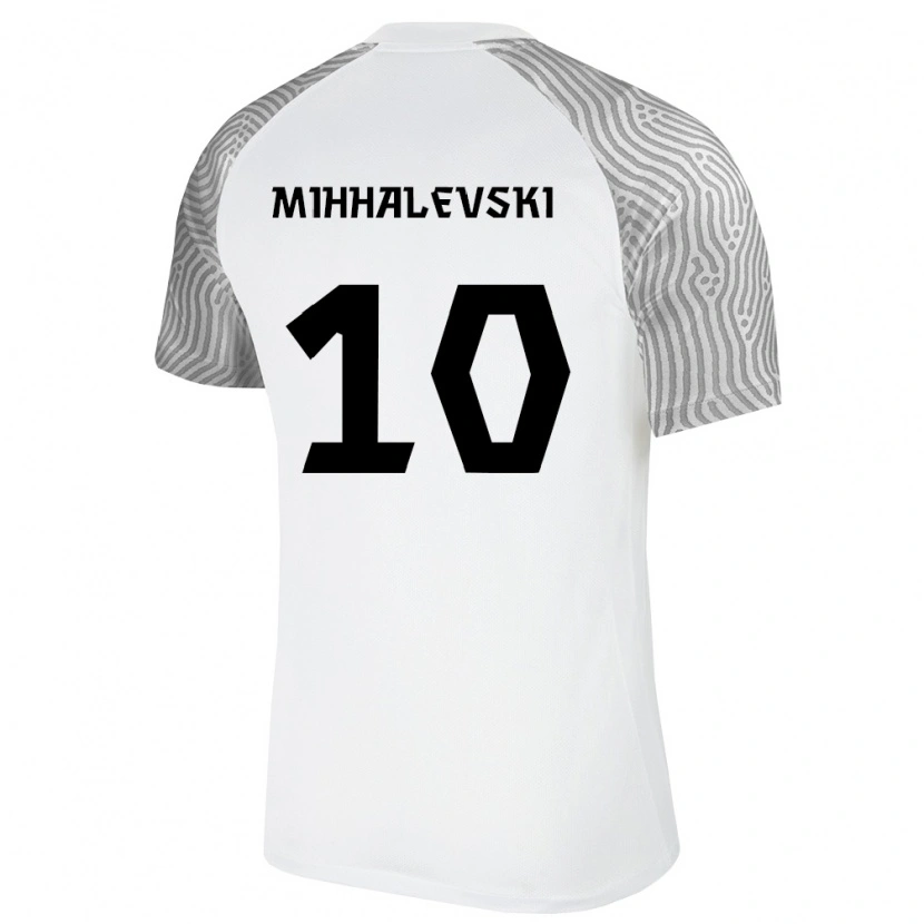 Danxen Dámské Estonsko Robert Mihhalevski #10 Bílá Šedá Daleko Hráčské Dresy 26-28 Dres