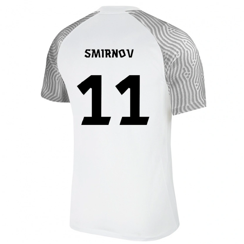 Danxen Dámské Estonsko Ramon Smirnov #11 Bílá Šedá Daleko Hráčské Dresy 26-28 Dres