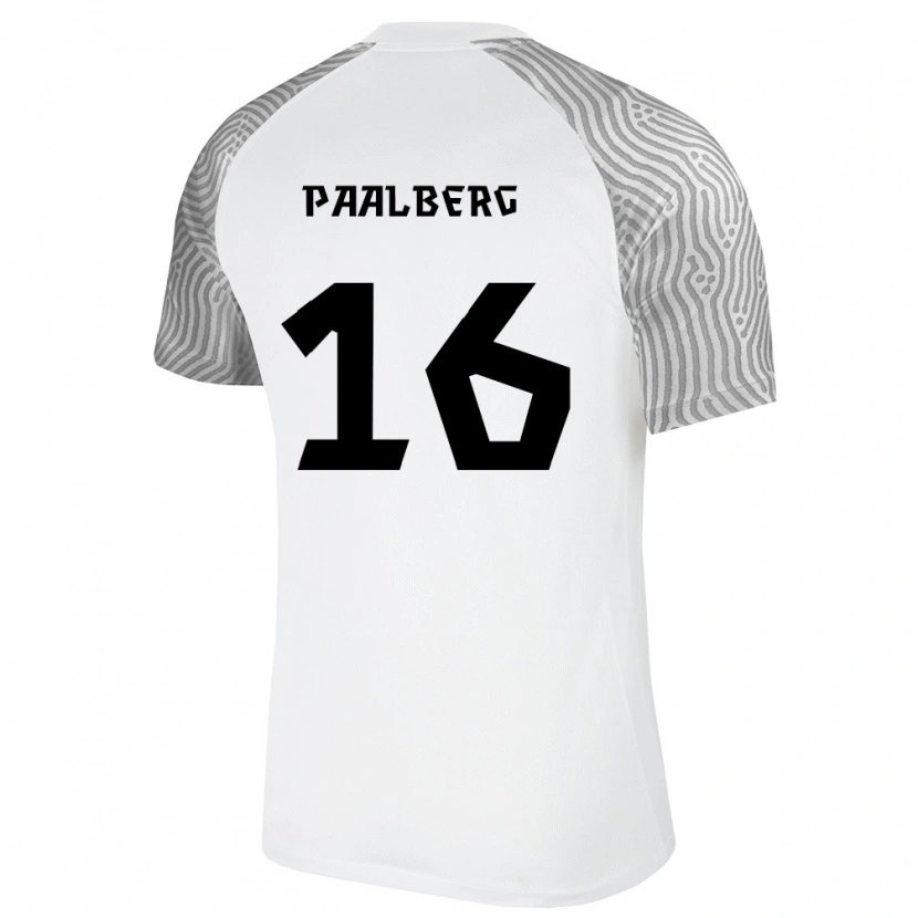 Danxen Dámské Estonsko Marten-Chris Paalberg #16 Bílá Šedá Daleko Hráčské Dresy 26-28 Dres