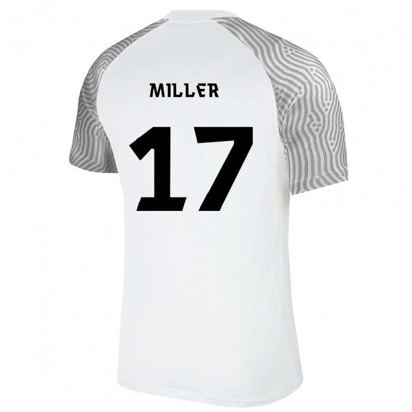 Danxen Dámské Estonsko Martin Miller #17 Bílá Šedá Daleko Hráčské Dresy 26-28 Dres