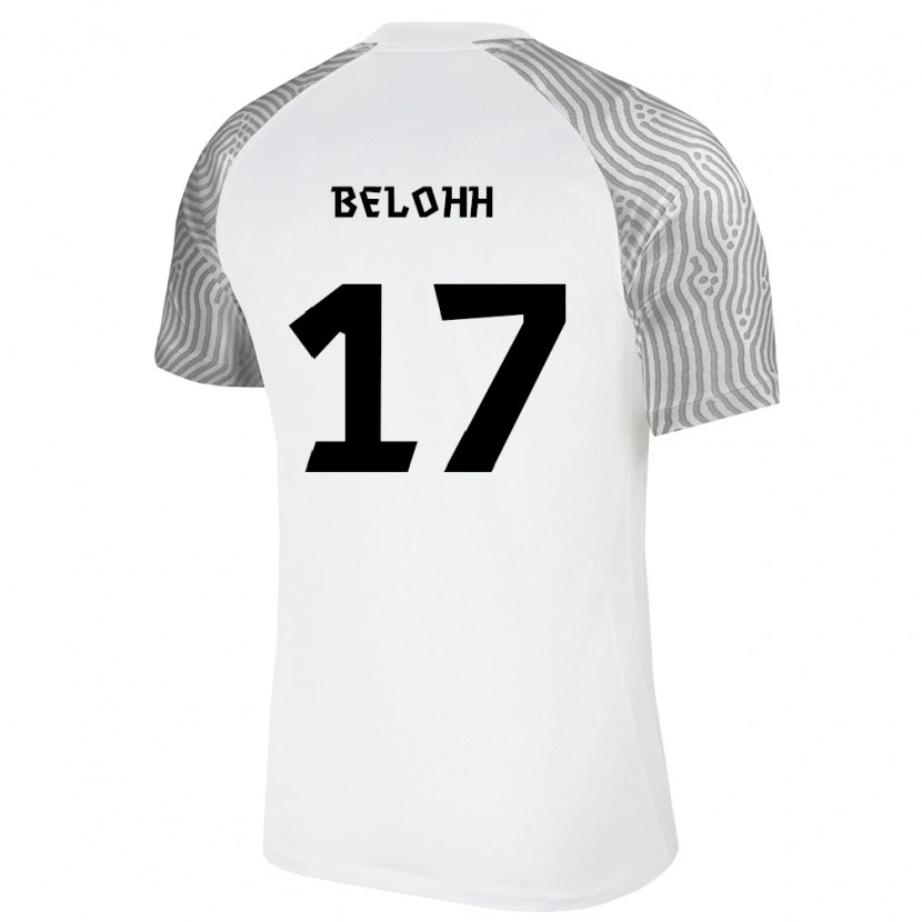 Danxen Dámské Estonsko Kirill Belohh #17 Bílá Šedá Daleko Hráčské Dresy 26-28 Dres