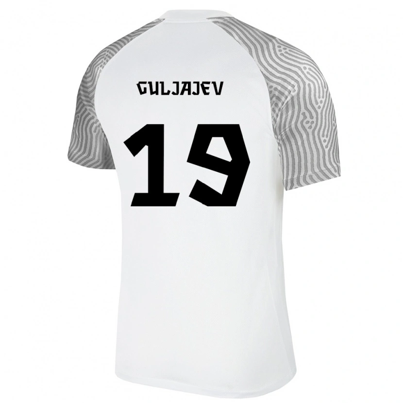 Danxen Dámské Estonsko Matvei Guljajev #19 Bílá Šedá Daleko Hráčské Dresy 26-28 Dres