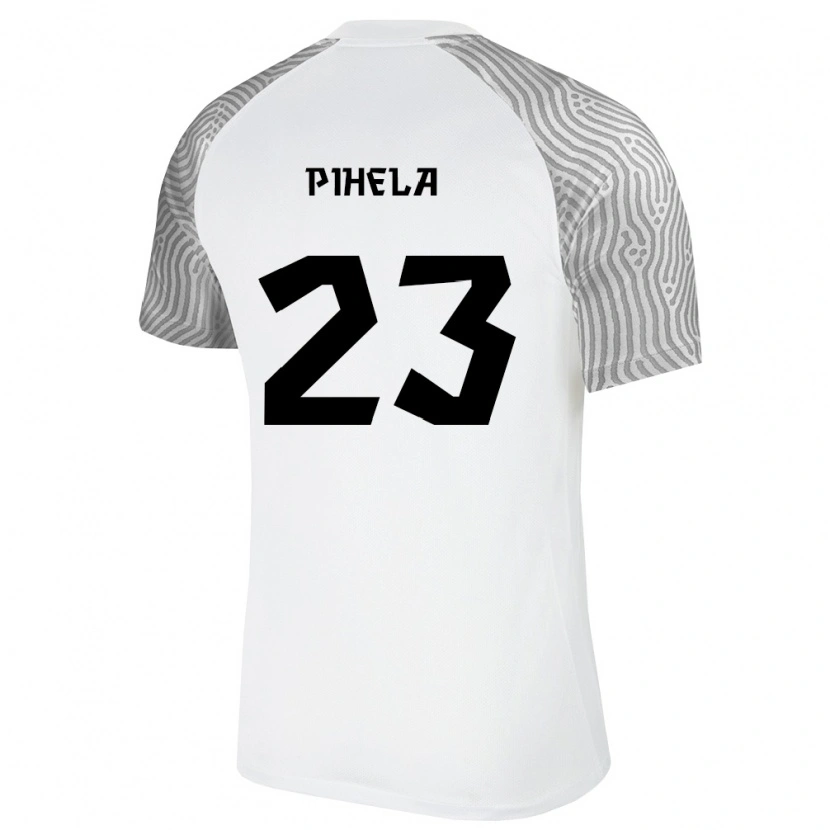 Danxen Dámské Estonsko Oscar Pihela #23 Bílá Šedá Daleko Hráčské Dresy 26-28 Dres