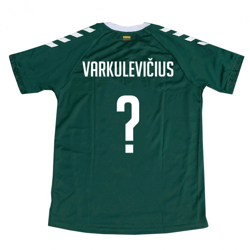 Danxen Dámské Litva Džiugas Varkulevičius #0 Tmavě Zelená Bílá Daleko Hráčské Dresy 26-28 Dres