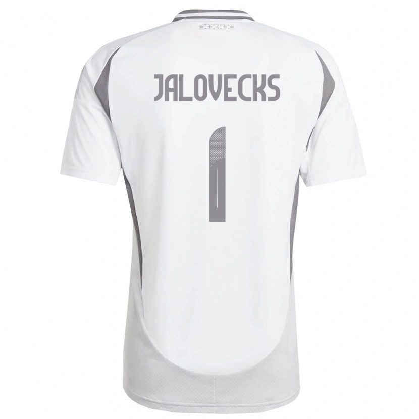 Danxen Dámské Lotyšsko Lukass Jalovecks #1 Bílá Tmavě Šedá Daleko Hráčské Dresy 26-28 Dres