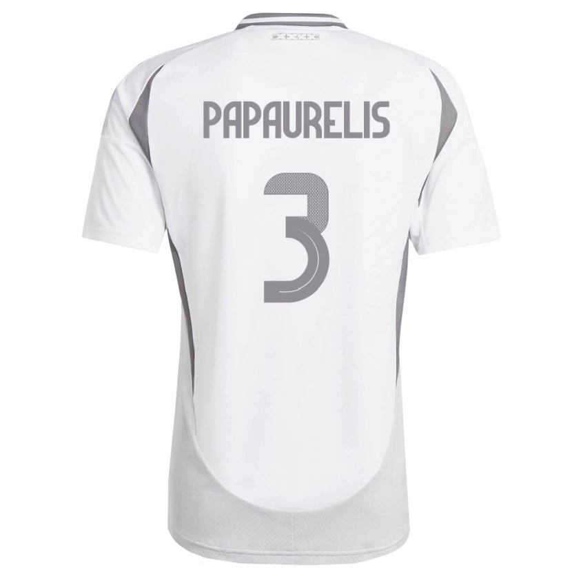 Danxen Dámské Lotyšsko Marsels Papaurelis #3 Bílá Tmavě Šedá Daleko Hráčské Dresy 26-28 Dres