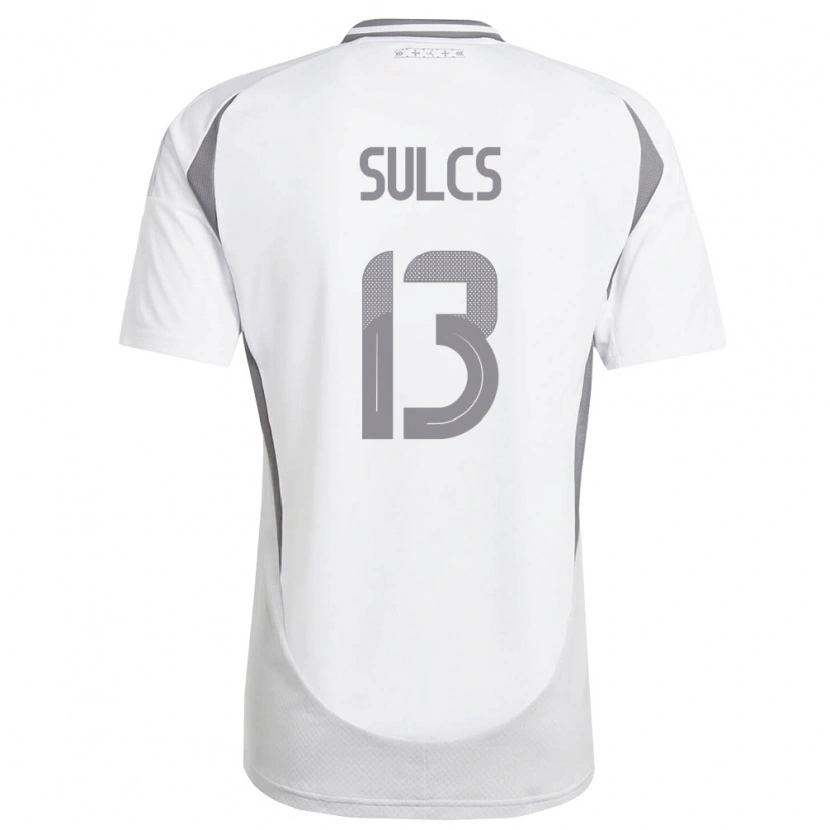 Danxen Dámské Lotyšsko Oskars Sulcs #13 Bílá Tmavě Šedá Daleko Hráčské Dresy 26-28 Dres