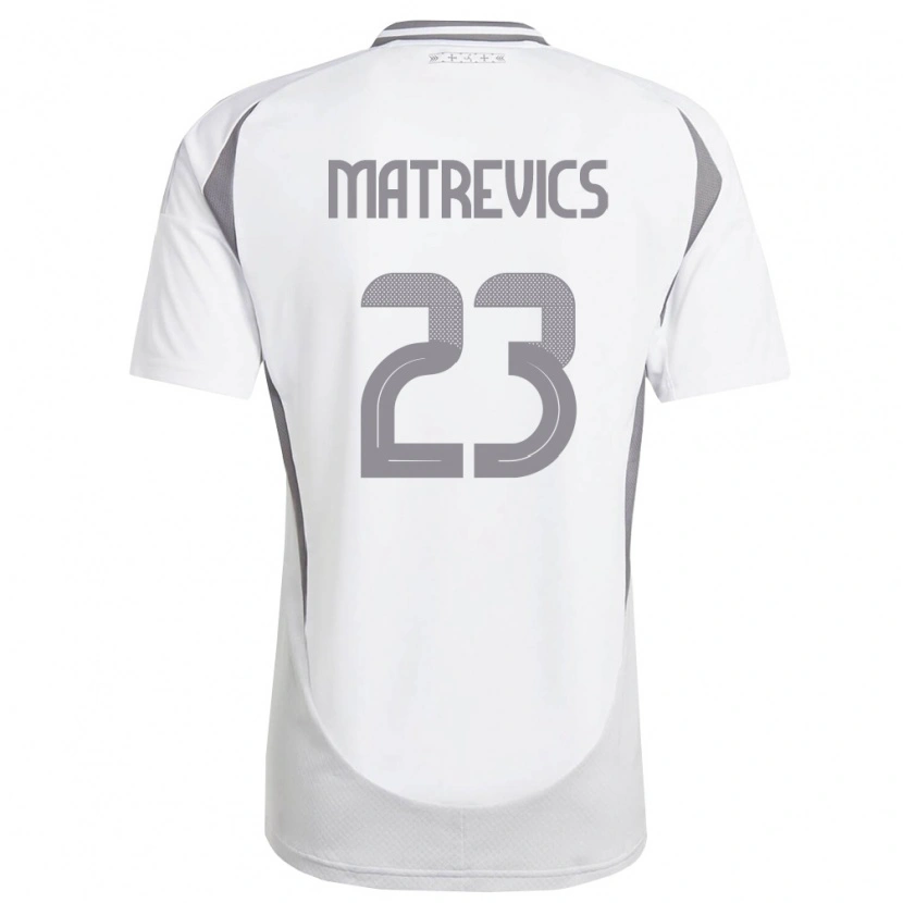 Danxen Dámské Lotyšsko Rihards Matrevics #23 Bílá Tmavě Šedá Daleko Hráčské Dresy 26-28 Dres