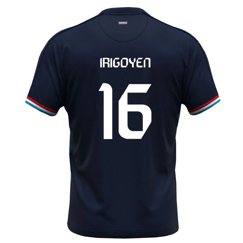 Danxen Dámské Lucembursko Clayton Irigoyen #16 Královská Modrá Červená Daleko Hráčské Dresy 26-28 Dres