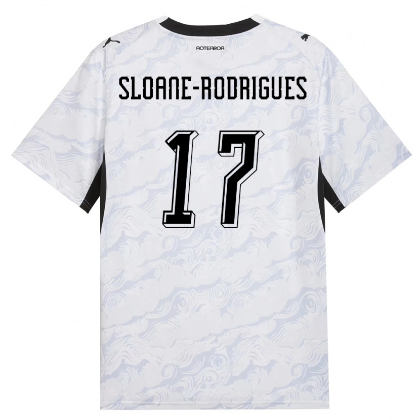 Danxen Dámské Nový Zéland Gabriel Sloane-Rodrigues #17 Černá Bílá Daleko Hráčské Dresy 26-28 Dres