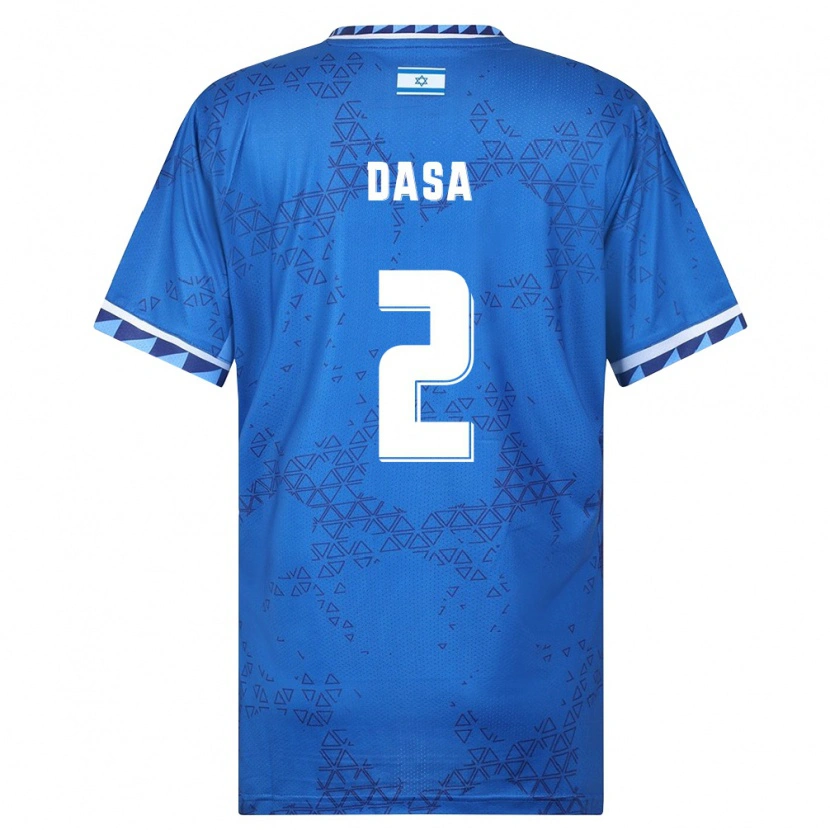 Danxen Dámské Izrael Eli Dasa #2 Modrá Bílá Daleko Hráčské Dresy 26-28 Dres