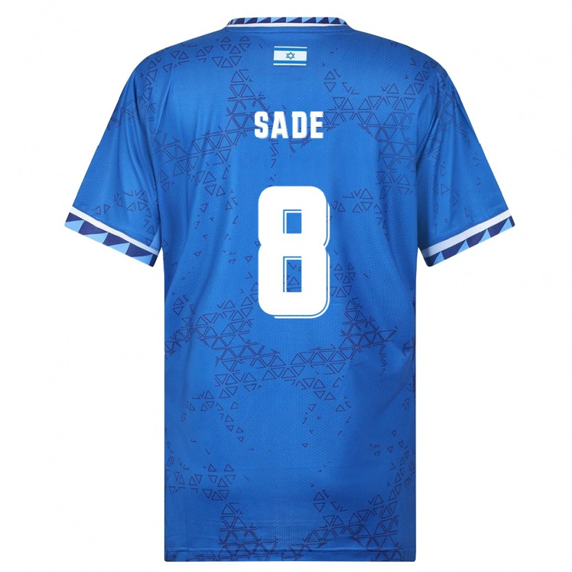 Danxen Dámské Izrael Daniel Sade #8 Modrá Bílá Daleko Hráčské Dresy 26-28 Dres