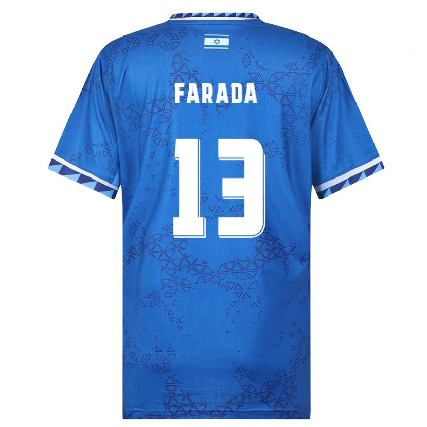 Danxen Dámské Izrael Ayano Farada #13 Modrá Bílá Daleko Hráčské Dresy 26-28 Dres