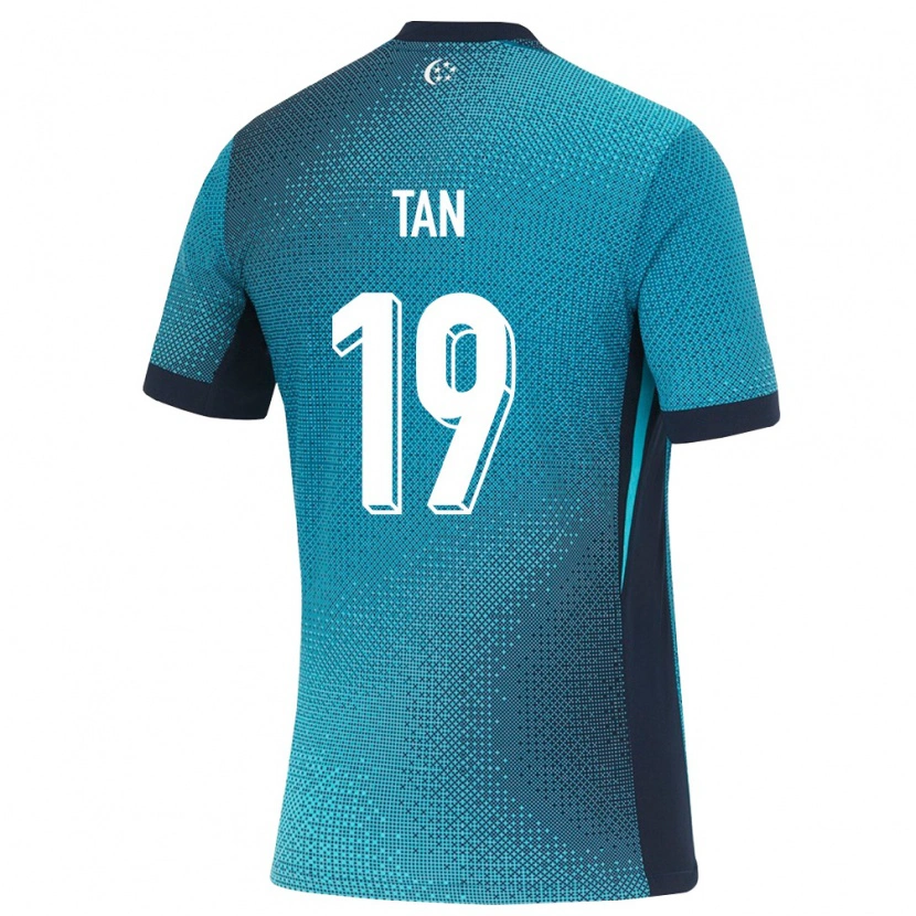 Danxen Dámské Singapur Jonan Tan #19 Tmavě Tyrkysová Černá Daleko Hráčské Dresy 26-28 Dres