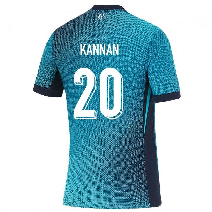 Danxen Dámské Singapur Taressh Kannan #20 Tmavě Tyrkysová Černá Daleko Hráčské Dresy 26-28 Dres