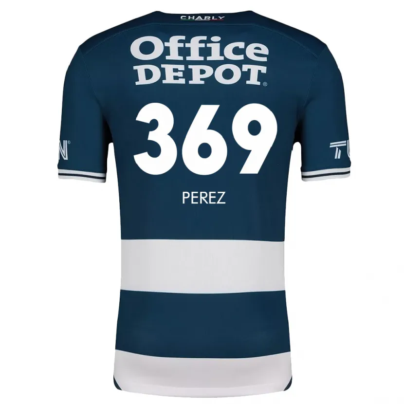 Danxen Dětské Santiago Pérez #369 Modrá Bílá Domů Hráčské Dresy 2024/25 Dres